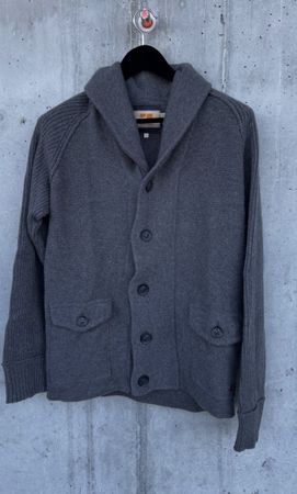Hugo Boss Strick-Cardigan mit Kragen, Gr. L, neuwertig