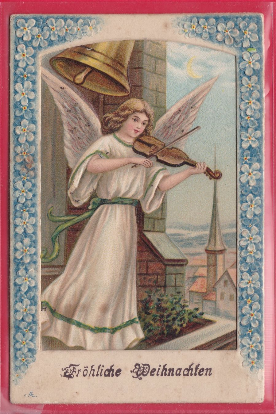 Cartoline postali: FRÖHLICHE WEIHNACHTEN – Usato da Oberrieden venduto da Gebirgsstelze