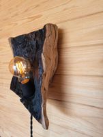 Wandleuchte Altholz geflammt Unikat E27 Handmade