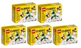 LEGO Classic 5x 11012 Creative White Bricks
