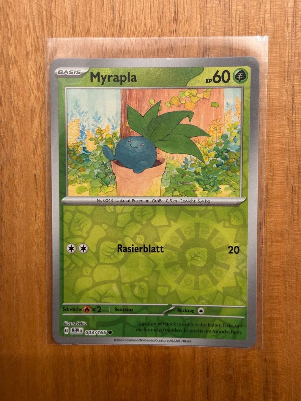 Pokémon Carte collezionabili: 043/165 Myrapla - Reverse Holo - Pokemon 151 MEW - DE – Nuovo (secondo la descrizione) da Hergiswil NW venduto da Feybyen