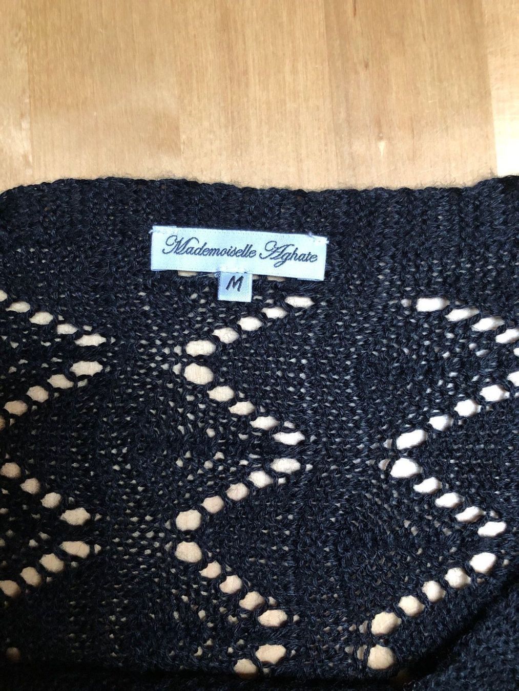 Maglioni & Felpe: MADEMOISELLE AGATHE Damen Strickpullover Pull Crochet M Noir – Usato da St-Aubin FR venduto da Tiweety 5