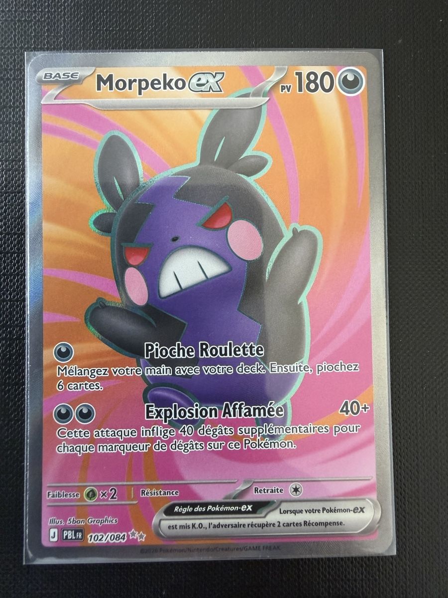 Pokémon Sammelbilder & Trading cards: Morkepo ex #102 PBL FR – Neu (gemäss Beschreibung) aus Savigny von Matgab94