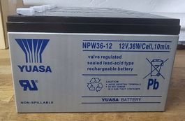4 X Yuasa NWP36-12 batterie 