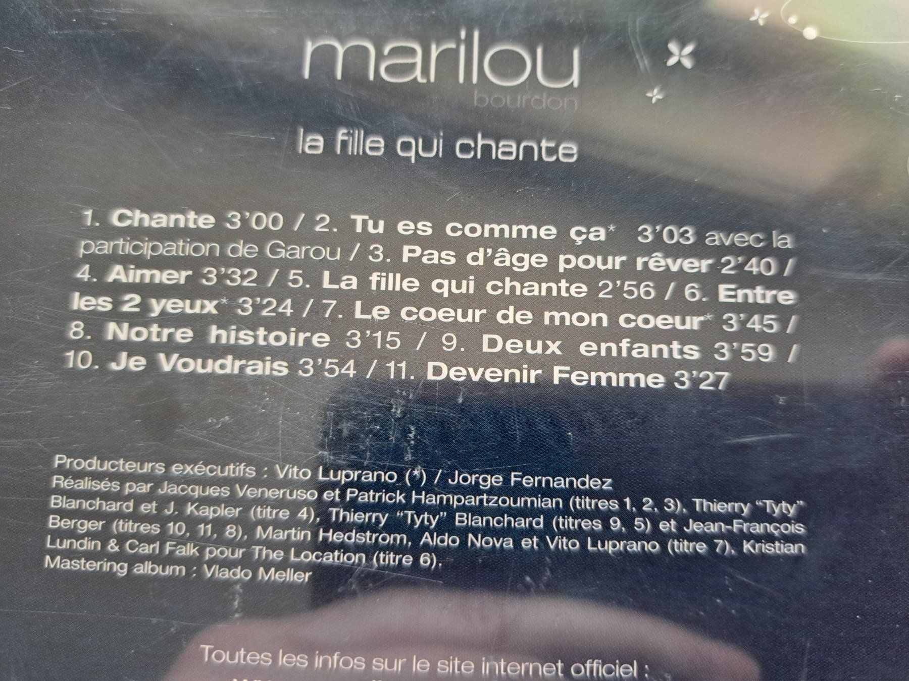 CD: Cd Marilou - La fille qui chante – Usato da Pully venduto da bro_n52j 2