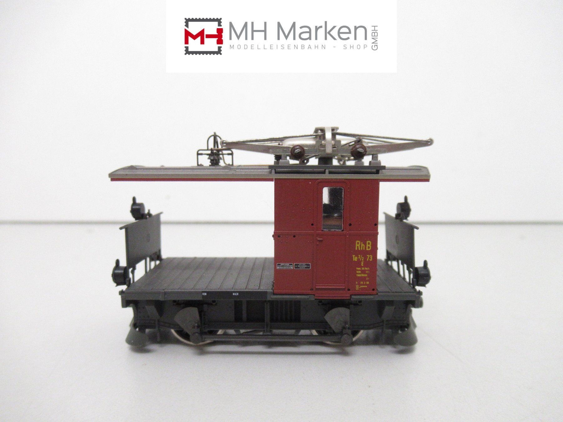 Bemo Modellini di ferrovie: Bemo H0m 1270 Rhätische Bahn RhB Traktor E-Lok Te 2/2 DC – Usato da Basel venduto da mhmarken