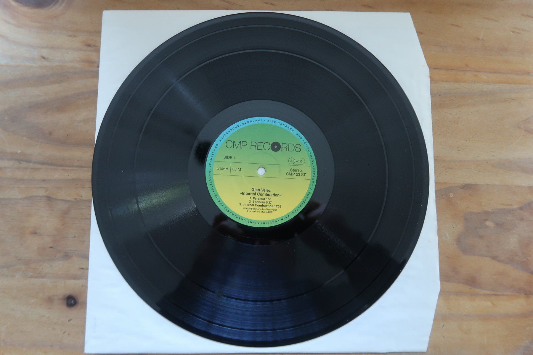 Dischi in vinile: GLEN VELEZ - INTERNAL COMBUSTION - VINYL LP – Usato da Basel venduto da Patiscat 4