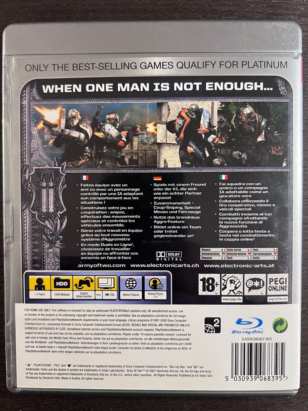 Sony Giochi: Army of Two – Usato da Zürich venduto da GameFreunde 1