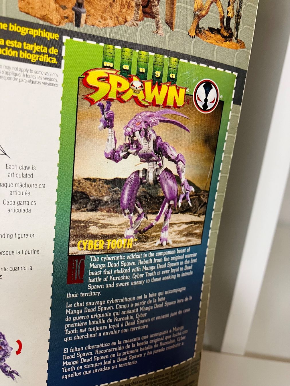 Spawn Figur, Cyber Tooth, 1998 McFarlane (Manga-Spawn) (Neu und ...
