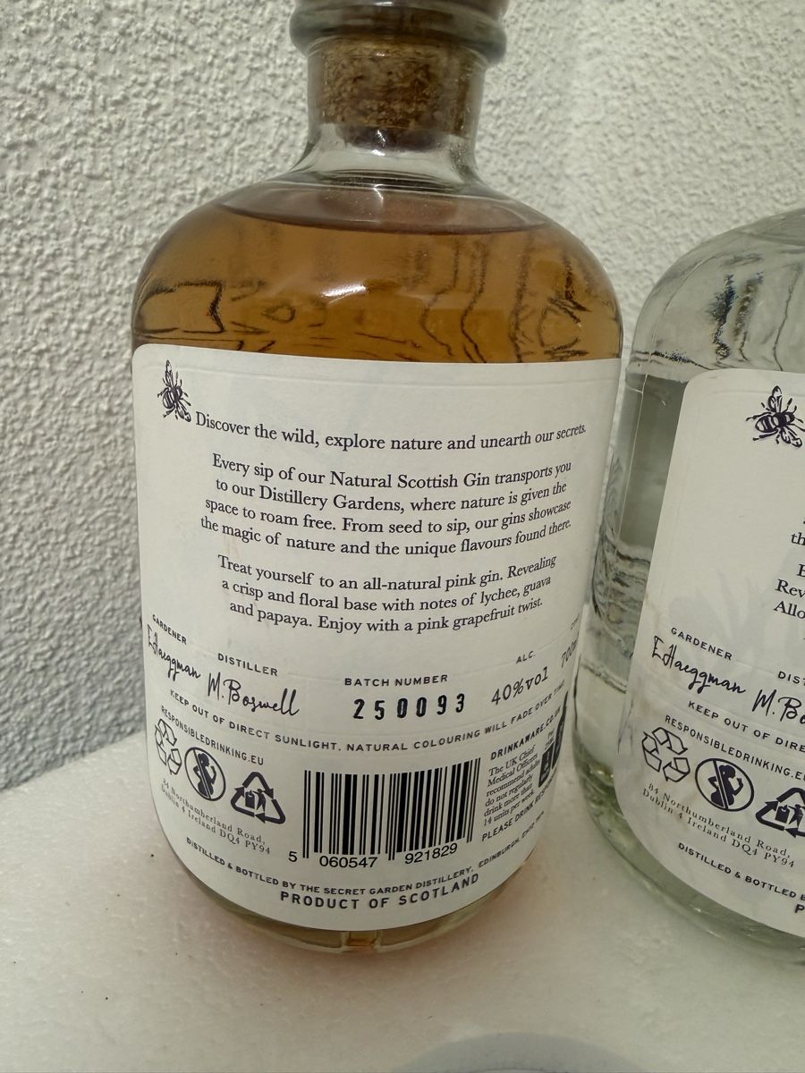 Bevande alcoliche: Secret Garden Gin  2 verschiedene Flaschen – Nuovo (secondo la descrizione) da Goldach venduto da Messerguru 2