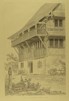 WIRTSHAUS IN BAAR, STAHLRADIERUNG 1886