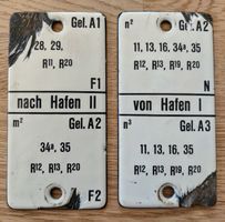 lot de deux plaques CFF SBB.