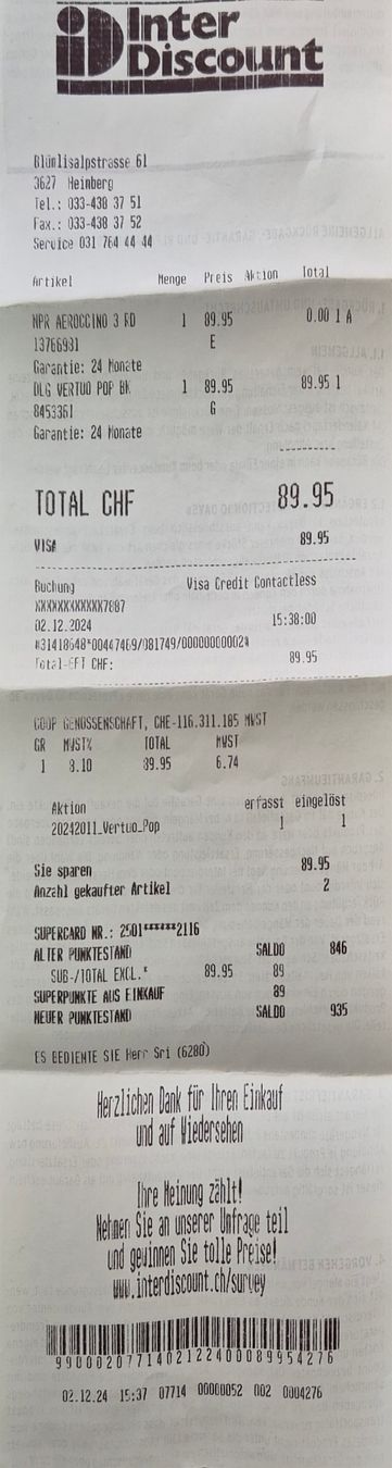 Nespresso Macchine per caffè & Macchine per espresso: Nespresso Vertuo  – Usato da Heimberg venduto da gagiii 3