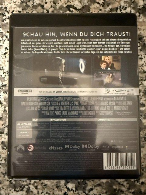 Tutti i DVDs: THE RING **** 4K UHD + BLU-RAY ! – Nuovo (secondo la descrizione) da Wollerau venduto da NERO7000 1