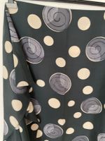 Seiden Stoff Anthrazit gemustert, blickdicht 114 x 160 cm 👚