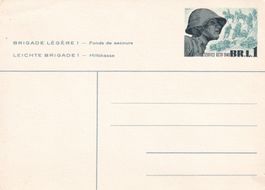 Ganzsache mit Markenaufdruck 1939/45