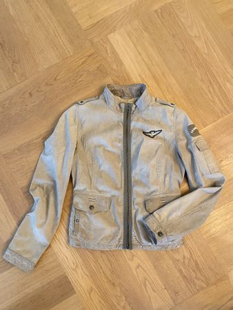 Aeronautica Lederjacke, feinstes Leder, Gr. M