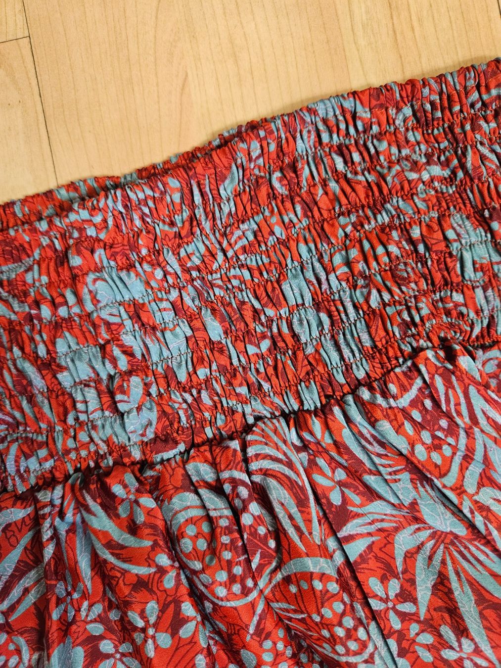 Gonne: Boho Chic Hosenrock Gr. 38 Orange gemustert luftig – Usato da Urdorf venduto da Colina 3