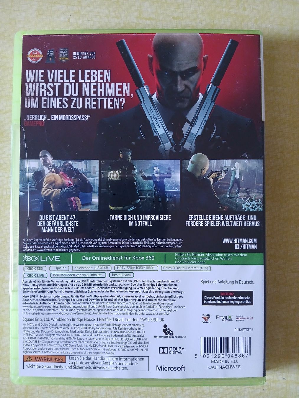Microsoft Giochi: Hitman Absolution – Usato da bern venduto da Bern27 1