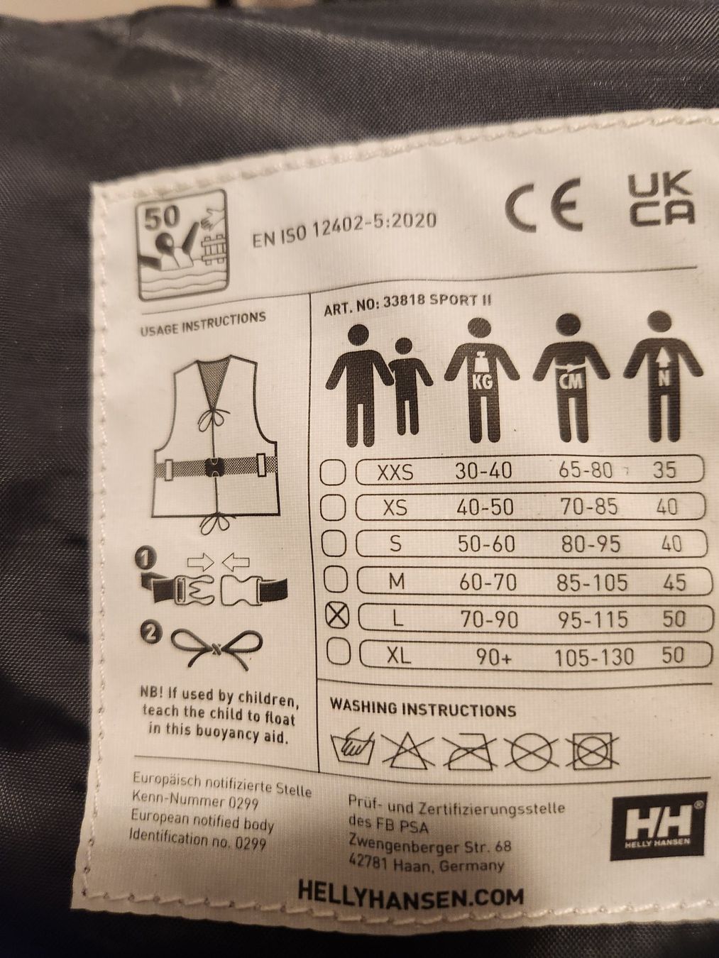 Helly Hansen Schwimmwesten: HH Schwimmweste Grösse L – Neu (gemäss Beschreibung) aus Dorf von Jea1900 1