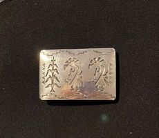 Indian Navajo Belt Buckl Sterling