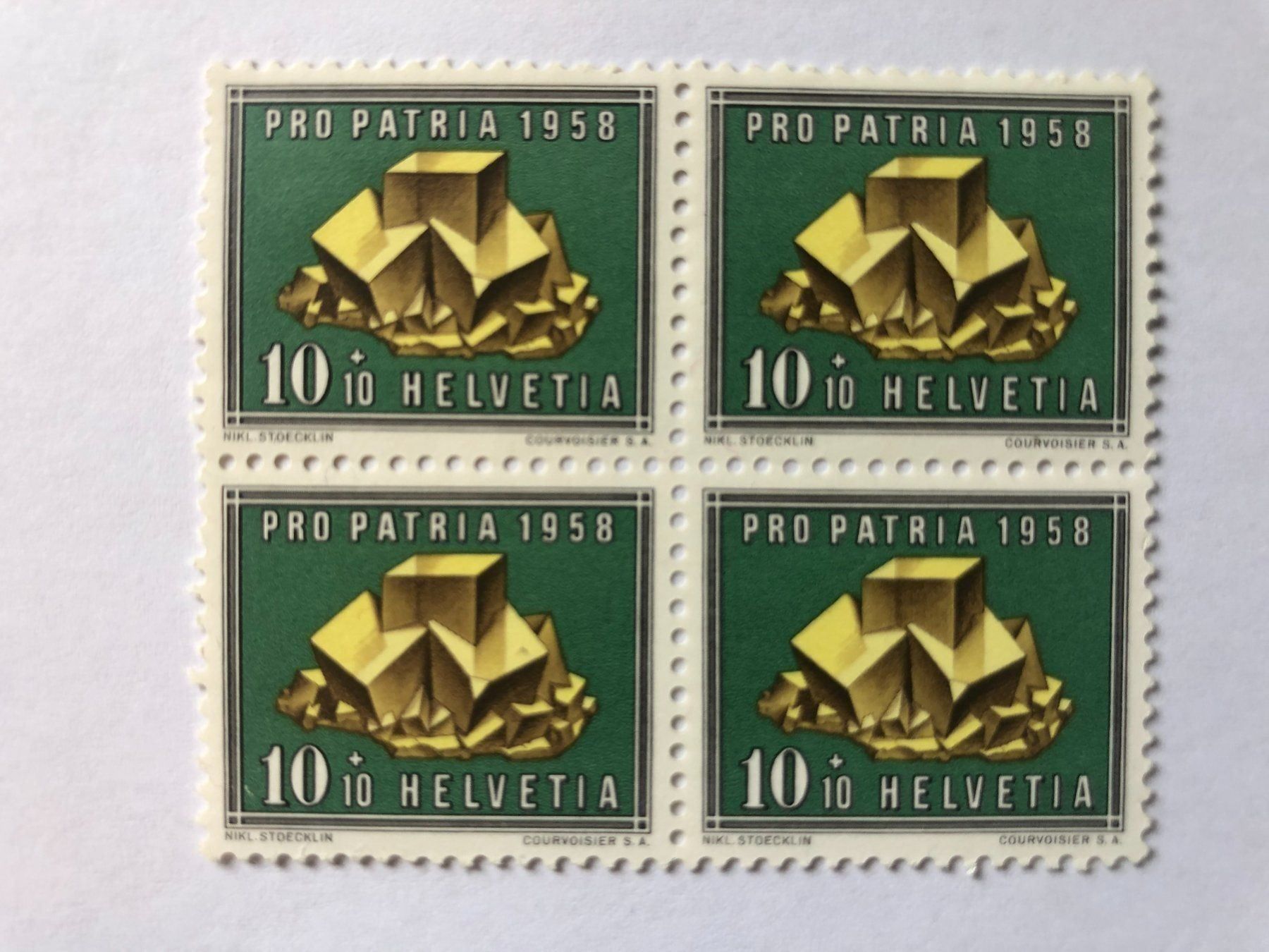 Tutti i francobolli: 1958 PP ** 4er Block – Usato da Hefenhofen venduto da Bierinder