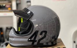 Casco Vintage Origine Virgo grigio XL