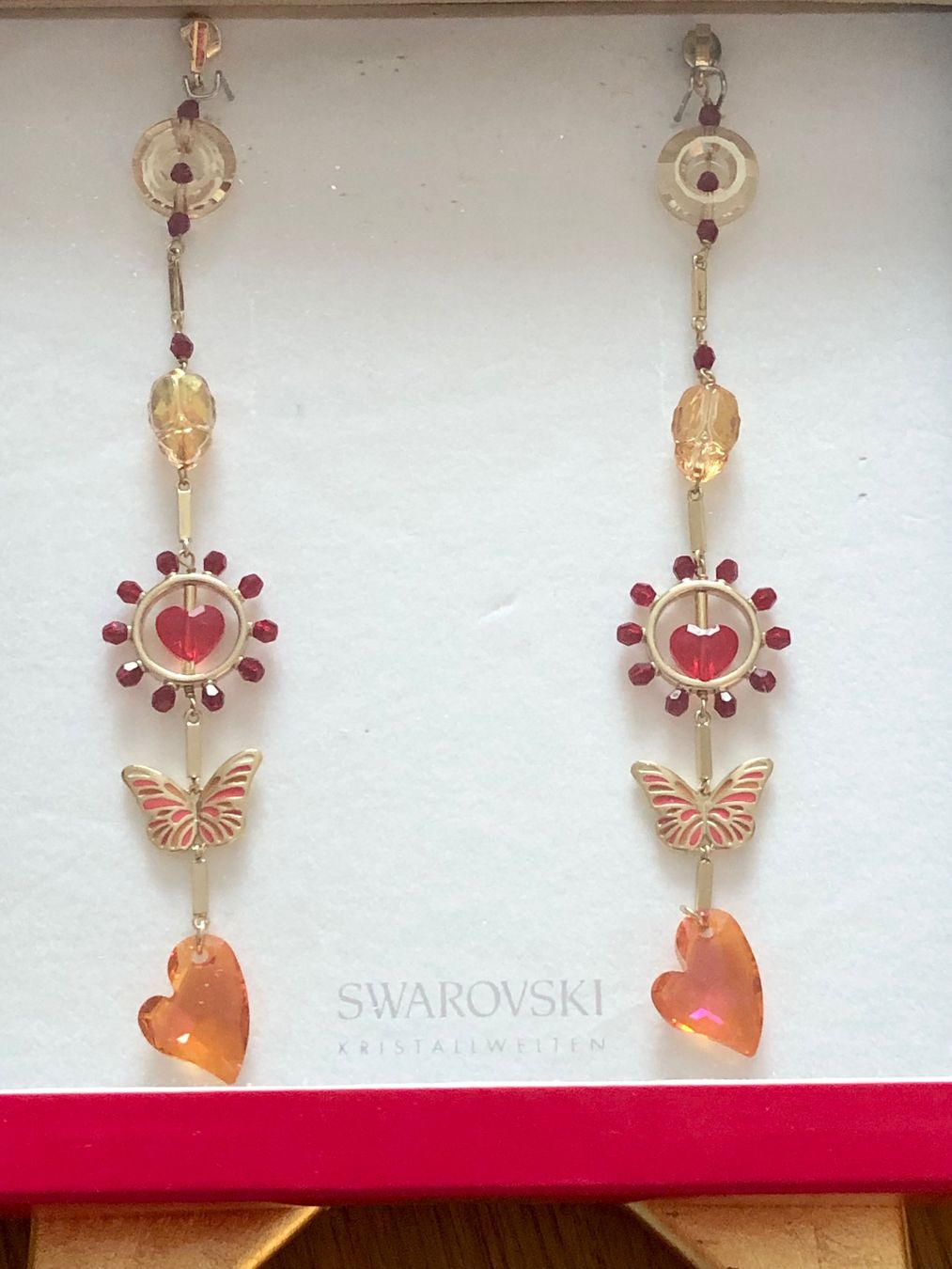 Swarovski Boucles d'oreille: Swarovski Ohringe Butterfly L.; neu – Neuf avec emballage d'origine à Bern par Bagira40 1