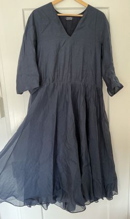'S MaxMara Kleid, Grösse L, Dunkelblau, Sommerlich