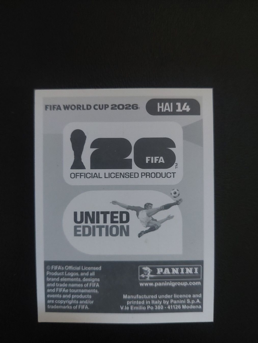 Panini Carte collezionabili: PANIN 2026 - HAI 14 – Usato da Biel/Bienne venduto da Deboma 1