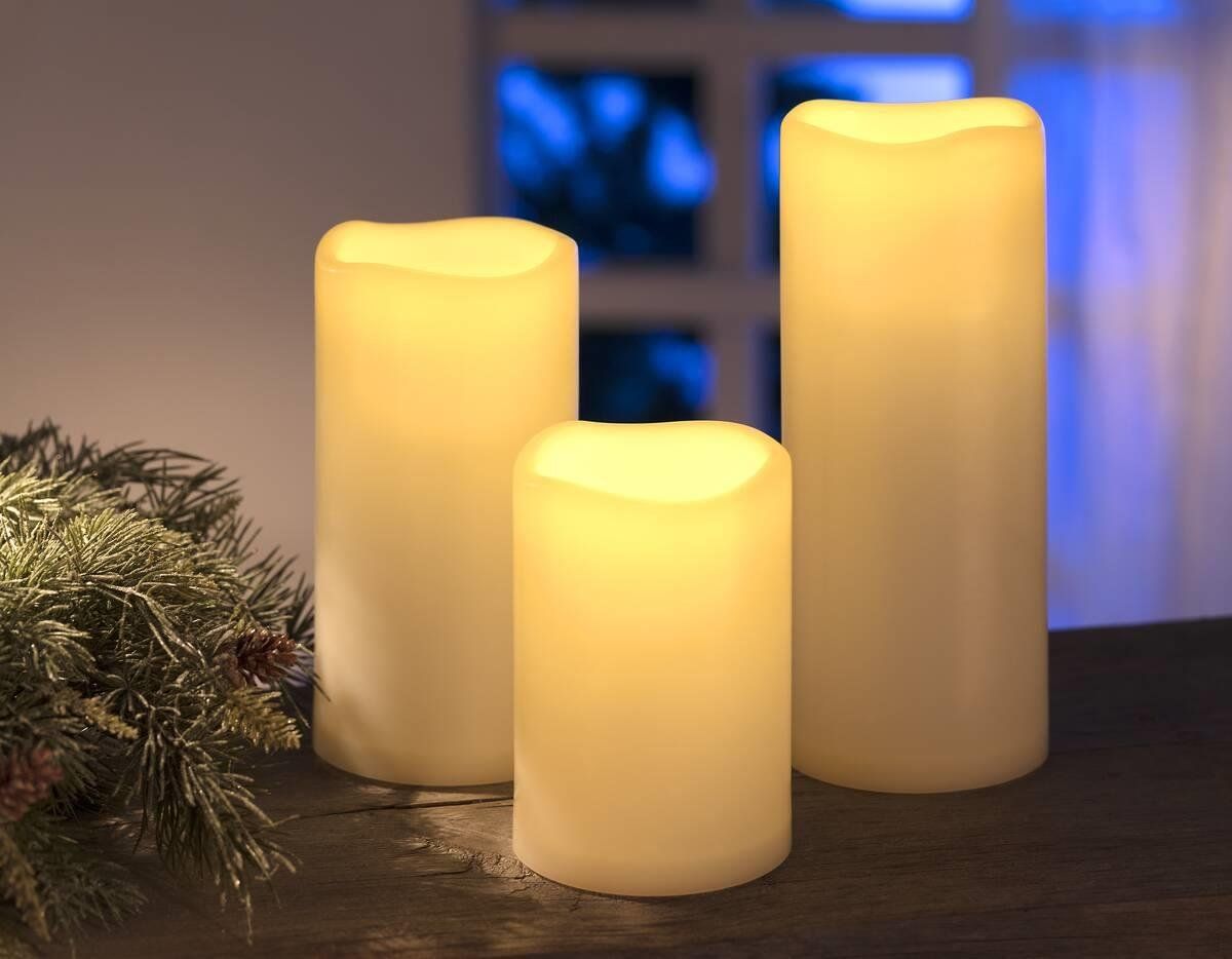 Candele: LED Kerze - 3er Set – Nuovo e nell'imballaggio originale da Jegenstorf venduto da Bracher_Store 8