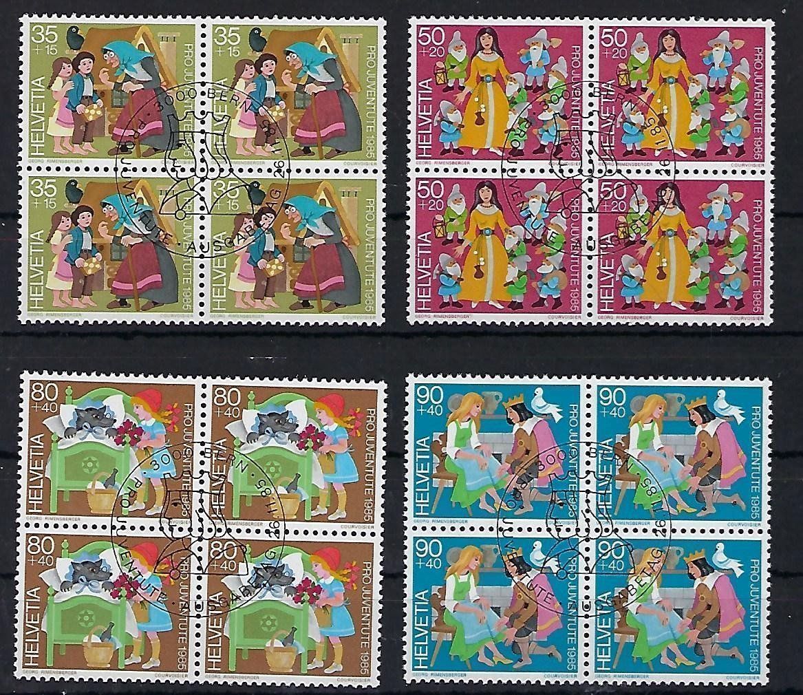 Tutti i francobolli: Pro Juventute 1985 Viererblocks  ET.  11267 – Usato da Lunden venduto da Animus999