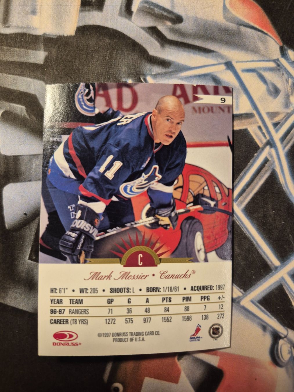 NHL Carte collezionabili: NHL Mark Messier Vancouver Canucks – Usato da Treiten venduto da Sauber73 1