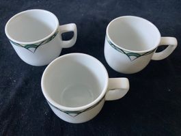 3 Langenthal Mocca-Tässchen ohne Unterteller Langenthal W 3