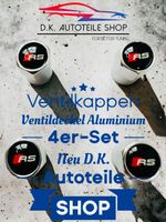 Audi RS Ventilkappen Ventildeckel Aluminium 4er-Set Silber