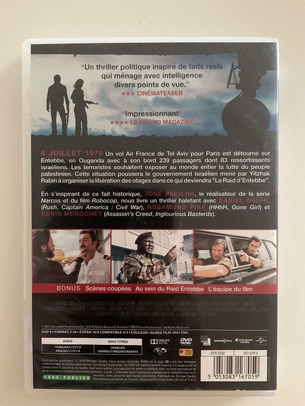 Tous les DVDs: DVD Otages à Entebbe RARE A LA VENTE – D'occasion à Veyrier par Deniro2 1