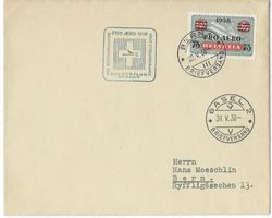 1938 SF 38.2d Pro Aero Postflug ab Bern 31.V.38