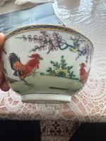 Asiatische Schale Keramik Hahn Antik