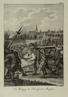 SCHWEIZER BEI MARIGNANO, MILITÄR, LITHOGRAPHIE 1836