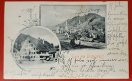 Gruss aus Escholzmatt 1901 - Gasthof z. Löwen