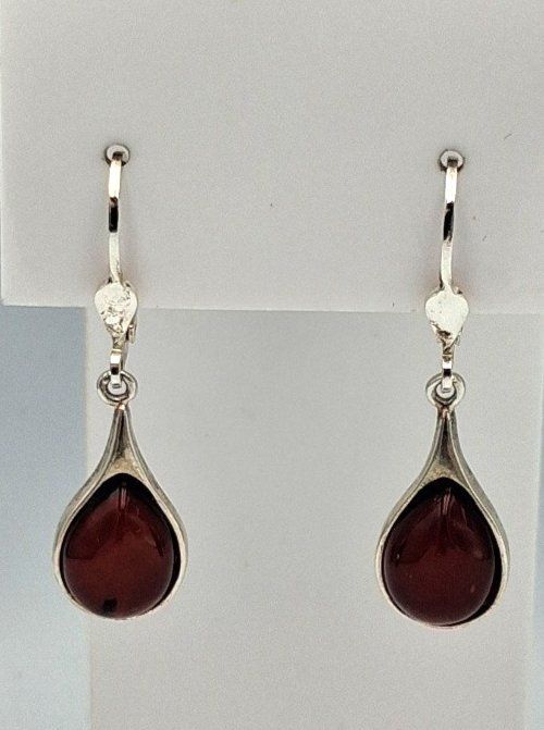 Orecchini pendenti & Orecchini a lobo: Bernstein Ohrhänger 925 Sterling Silber Tropfen – Nuovo e nell'imballaggio originale da Heiligkreuzsteinach venduto da schmucktime