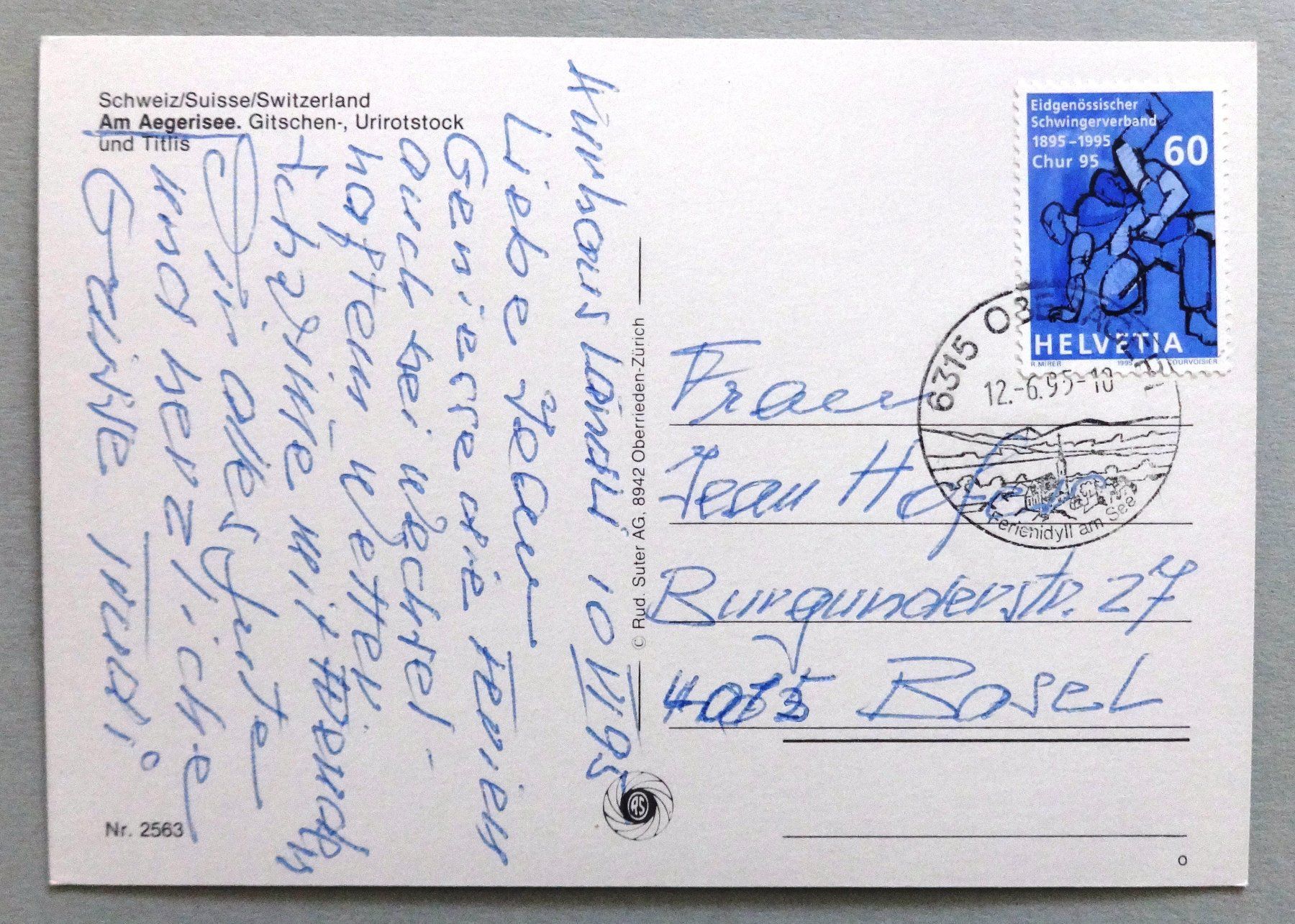Cartoline postali: Am Aegerisee – Usato da Fétigny venduto da Billy2miny 1