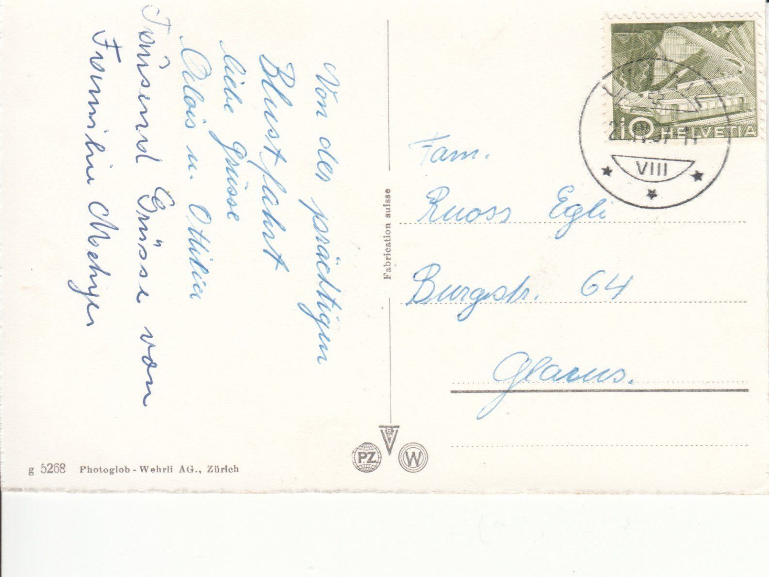 Cartoline postali: Romanshorn, 1957 – Usato da Bürglen TG venduto da StampGraf 1