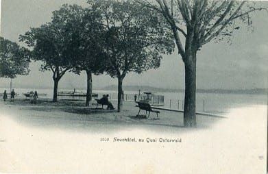Cartoline postali: Neuchâtel, au Quai Osterwald – Usato da Ottikon b.Kemptth. venduto da Neptun1974