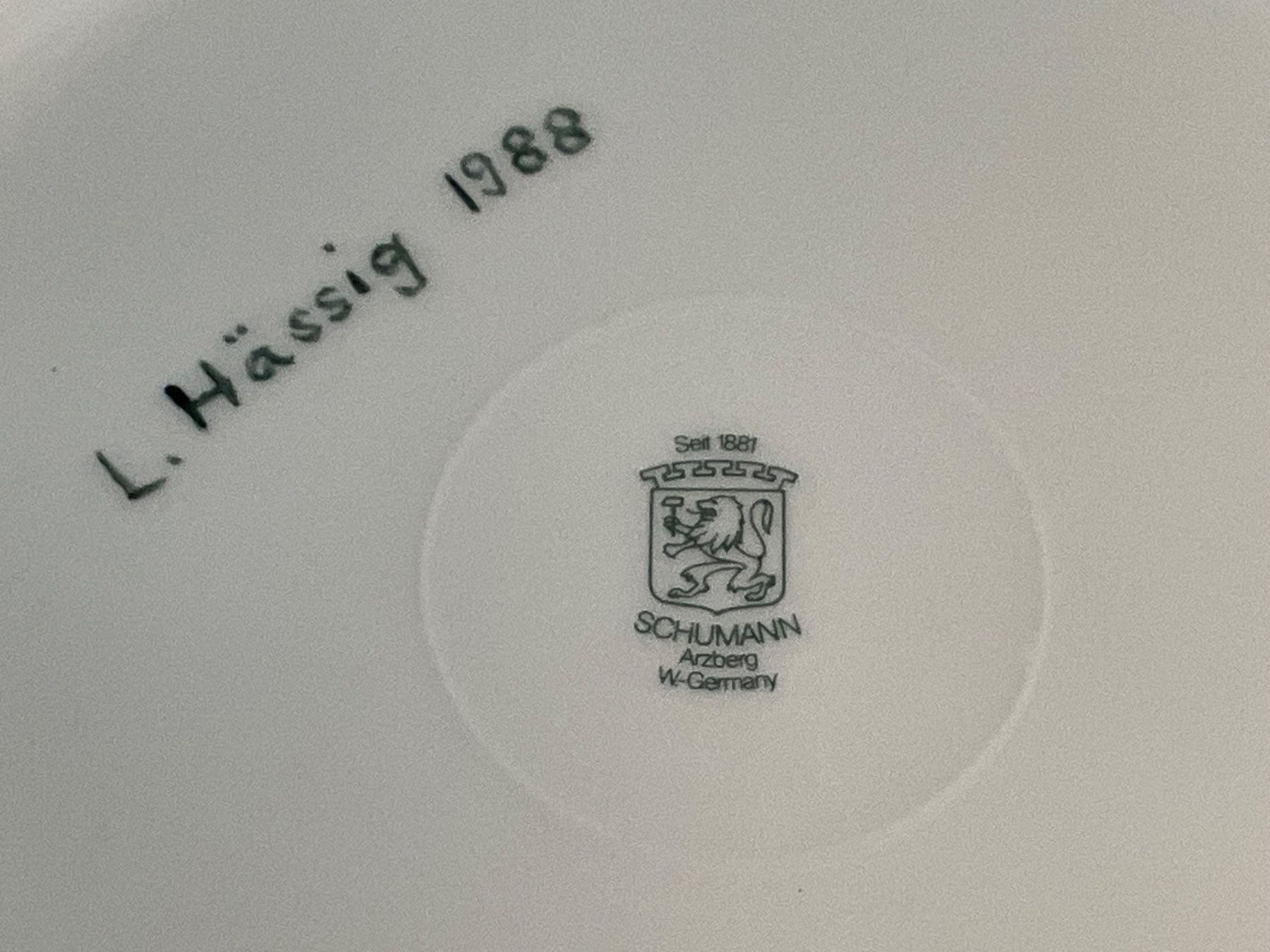 Arzberg Piatti: Schumann Arzberg Bavaria Teller, 1988 – Usato da Zuzwil SG venduto da Malbun11 2