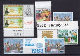 R5735  /  Polynésie 1983 poste aérienne neufs XX