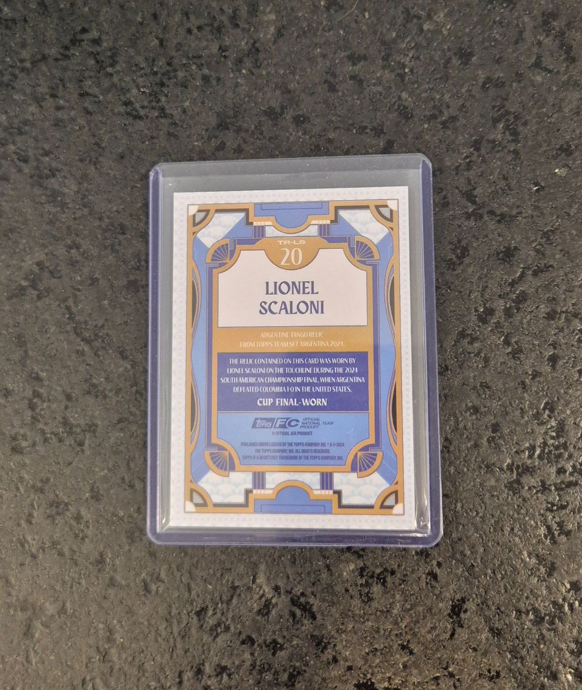 Topps Cartes à collectionner: Lionel Scaloni Relic - Argentinien - Topps – Neuf (Voir description) à Burg AG par Danoe 1