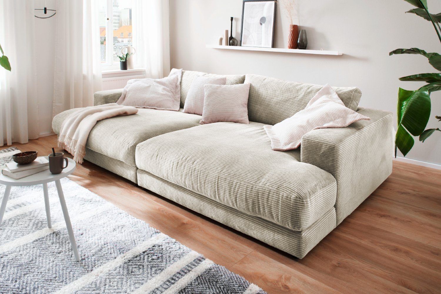 Sofas: Big Sofa High End in Cord nature – Neu und originalverpackt aus Bischofszell von deluxe-moebel