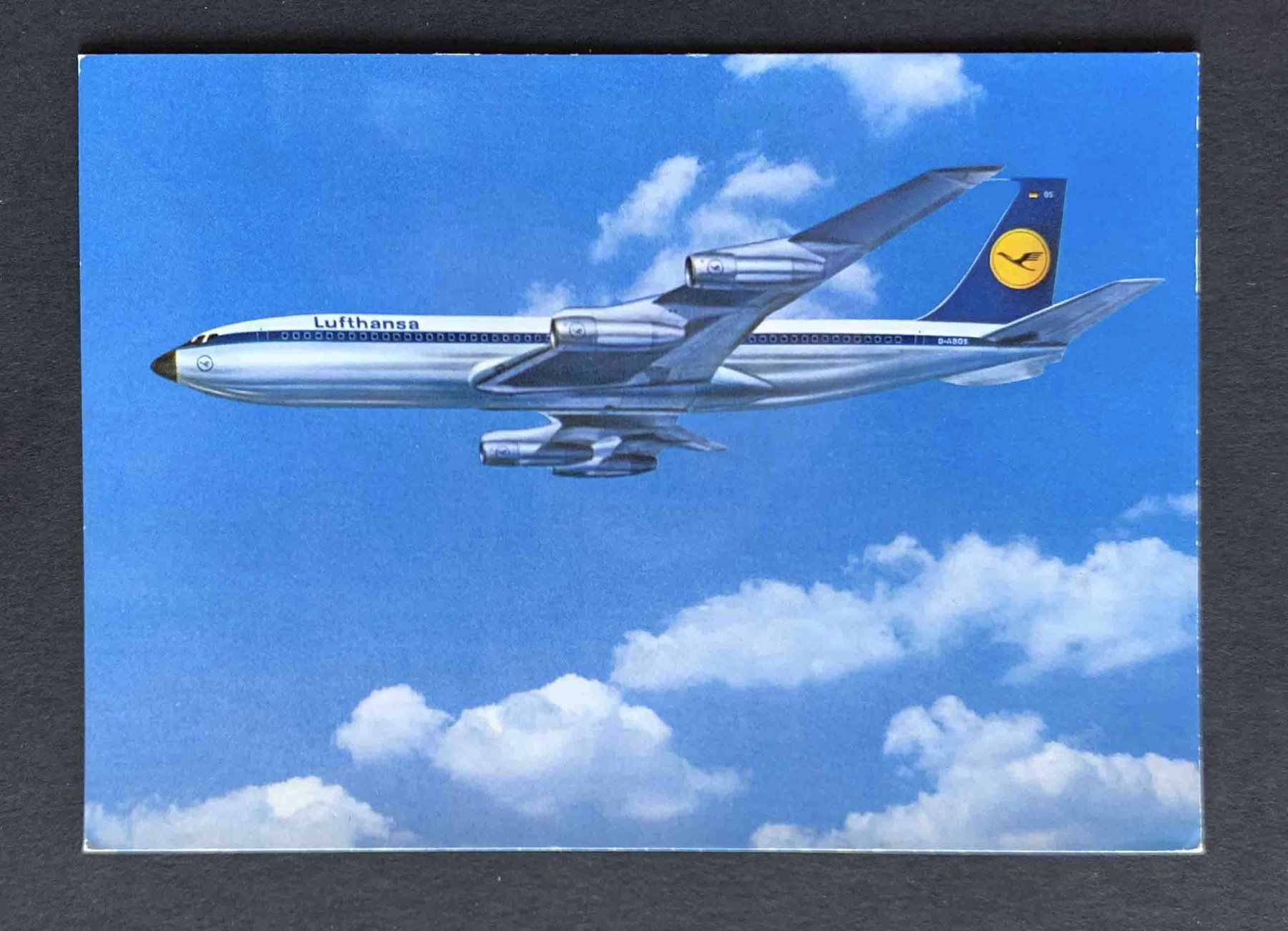 Cartes postales: AK Lufthansa Boing 707 Intercontinental Jet – D'occasion à Goldau par artelier1