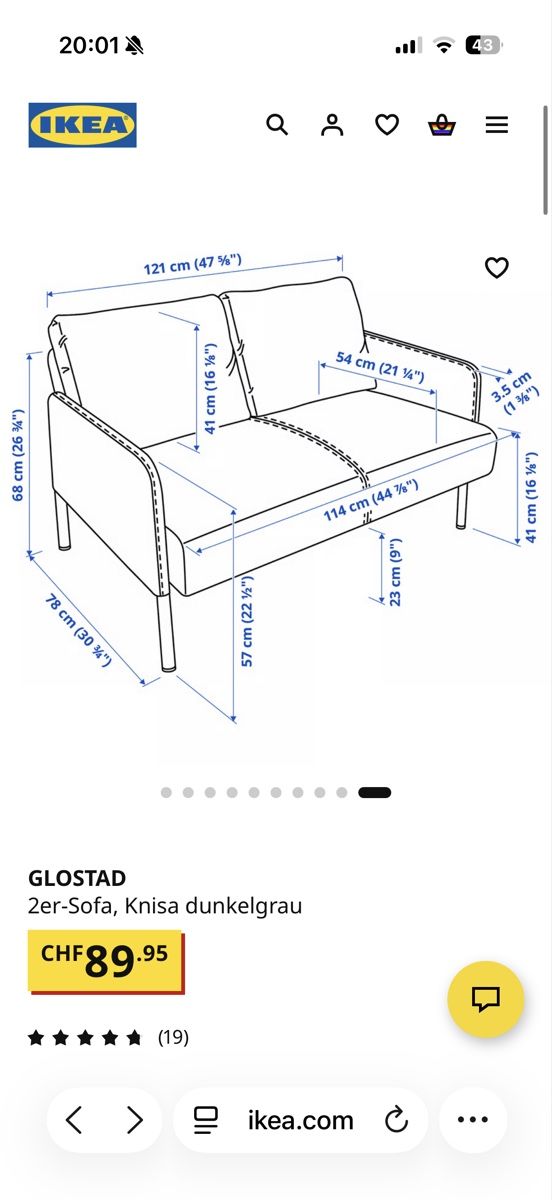 Ikea Divani: 2er Sofa praktisch neu – Nuovo (secondo la descrizione) da Embrach venduto da Destiny26 2
